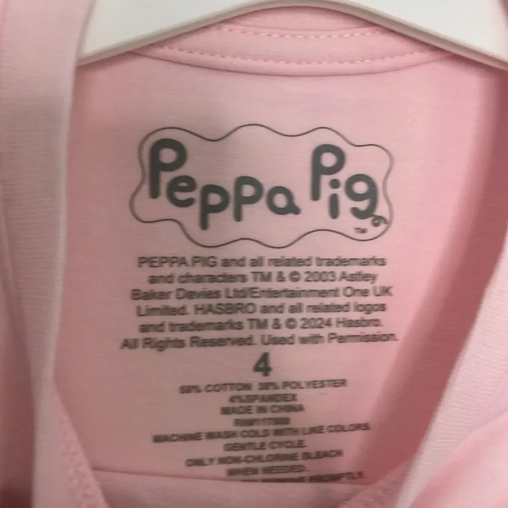 Girls Peppe Pig Two Piece Set Size 4